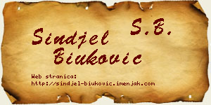 Sinđel Biuković vizit kartica